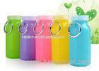 Food Grade Silicone Kitchen Tools Folding Silicone Water Bottle Of Capacity 14oz