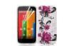 Funny Custom Print Flower TPU Cell Phone Motorola Moto G Case For Girls