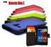 PU Leather Wallet Flip Motorola Cell Phone Moto X Case with Credit Card Slots