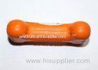 Orange Food Grade Rubber Pet Toys NR Rubber Bones For Dogs