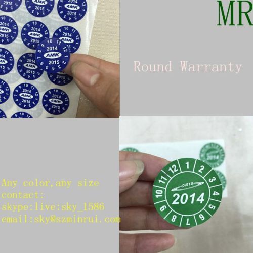 Round Destructible Anti-counterfeiting Label