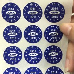 Colorful Round Destructible Anti-counterfeiting Label Custom Destructive Vinyl Labels