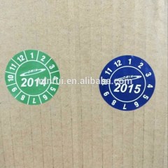 Colorful Round Destructible Anti-counterfeiting Label Custom Destructive Vinyl Labels