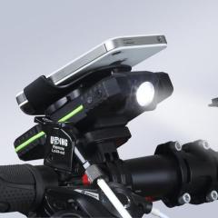 bike power bank with LED lighting smart phone holder