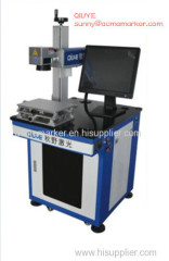 Integrated fiber laser marking machine with rolling working platform