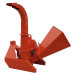 Max 4inch chipping capacity mechanical feeding wood chipper on pto