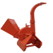 Max 4inch chipping capacity mechanical drum wood chipper