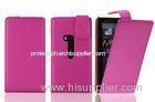 Logo Embossed Premium Flip PU Leather Mobile Phone Cases For Nokia Lumia 920