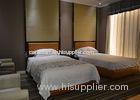 Walnut Finished Hotel Guest Room Furniture With Stainless Steel Frame
