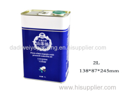 Organic Cold-Pressed Vegetable Oil Metal Tin Cans