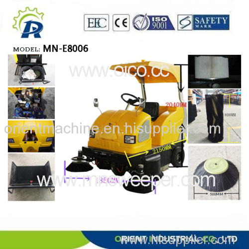 electric driving sweeping machine