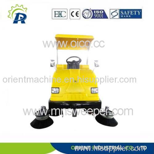 Outdoors industrial electric driving road sweeping machine