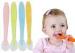 Soft Debossed Silicone Baby Spoon For Weaning And Frist Stage Tot Feeding