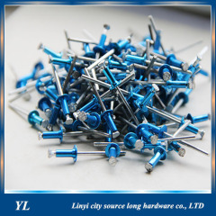 China fastener DIN 7337 open type blind steel rivet