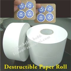 Over 14years Certificate Support Very Strong Adhesive Ultra Destructible Vinyl Rolls Manufacturer