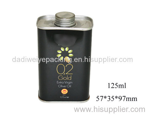 125ml Olive Oil Metal Oil Tank with Cover