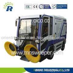 Industrial sanitation floor sweeping car