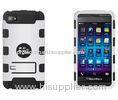 Durable Stand 2 In 1 Hybrid Blackberry Z10 Cell Phone Cases For Man