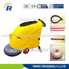 Industrial and commercial hand push floor scrubber