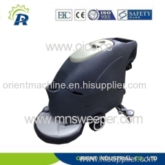 Commercial hand push floor scrubber