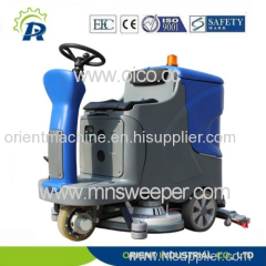 Commercial electric driving floor scrubber