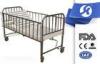 Nursing Home Furniture Stainless Steel Hospital Baby Bed With Back - Rest Lifting