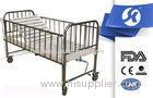 Nursing Home Furniture Stainless Steel Hospital Baby Bed With Back - Rest Lifting