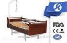 Modern Wooden Double Crank Manual Hospital Beds For Patient Room