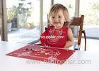 Flexible - Easy To Store Waterproof Durable Floral Print Silicone Table Mat For Kids