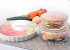 3pcs Silicone Kitchen Tools Food Wrap Seal Cover Stretch Cling Film For Fresh Keep