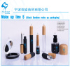 Mascara eyeliner eyeshadow lip stick lip gloss compact foundation bottle with bamboo cap