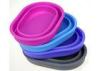 Protable Soft Foldable Food Grade Silicone Garbage Bucket For Car