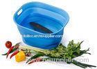 Unbreakable Food Grade Silicone Collapsible Bucket / Food Storage Silicone Picnic Basket