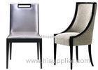 Simplified Stateliness Defines Dining Chairs With Leather Like Upholstery