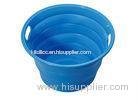 Durable Garden Silicone Collapsible Bucket Foldable / FDA Silicone Food Bucket