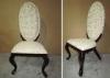 Fabric Modern Dining Room Furniture Chairs With Hand Carved Decoration