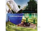 Outdoor Travel / Barware Collapsible Silicone Beer Bucket Blue 10 L Large