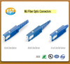 Blue color MU fiber optic connector/ST LC FC SC MU MTRJ E-200 SMA DIN connector with singlemode or multimode hot selling