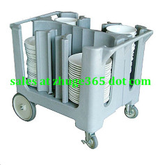 Hot Sell Durable Grey Rotomolded Adjustable Dish Cart for Hotels