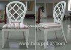 Streak Fabric Upholstery Modern Dining Room Chairs With Round Back