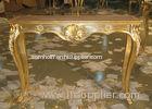 Luxurious Hand Craft In Gold Leaf Finish Wooden ConsolesFor Living Room