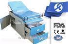 Modern Hospital Operating Gynecological Table With 2 Big Drawers PU Foam Mattress