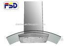 Wall mount European Range Hood 8mm tempered glass mechanical switch