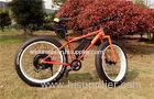 Orange Aluminum Alloy 6061 T6 e Mountain Bike Male / Womens Electric Bikes