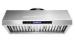 900cfm 10" etl commercial under cabinet stainless steel baffle filter electronic control range hood