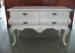 White Wooden Console Table With Storage / Accent Chest And Cabinets