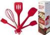 non-stick silicone kitchen tools in Red