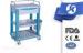 Movable Medical Equipment Trolley / Clinical Trolley With Four Columns