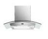 8mm Wall Mount Stainless Steel Range Hood electronic switch glass 860cfm