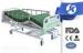Three Function Economic Manual Hospital Bed With Foidable Aluminum Siderails